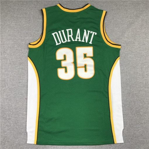 Kevin Durant 35 Seattle SuperSonics Green Hardwood Classics Jersey