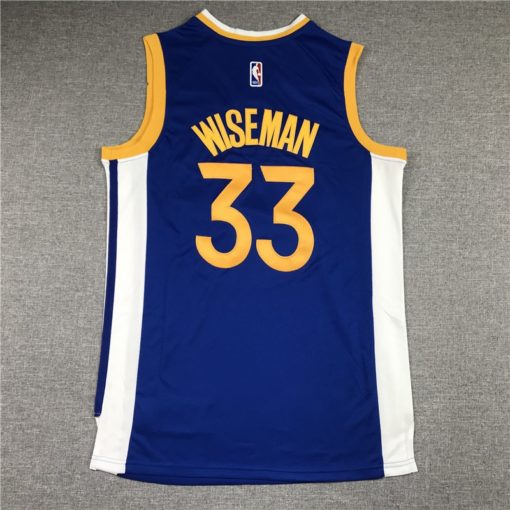 James Wiseman 33 Golden State Warriors 2020 Blue Icon Swingman Jersey