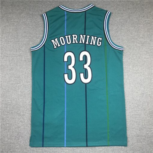 Alonzo Mourning 33 Charlotte Hornets 1992-93 Throwback Jersey