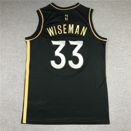 James Wiseman 33 Golden State Warriors 2020-21 Black Golden Edition Jersey