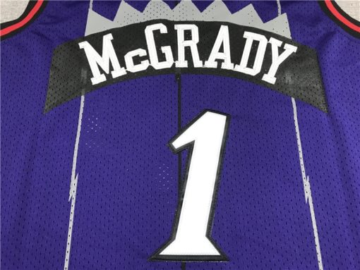 Tracy McGrady 1 Raptors 1998-99 Purple Hardwood Classics Jersey