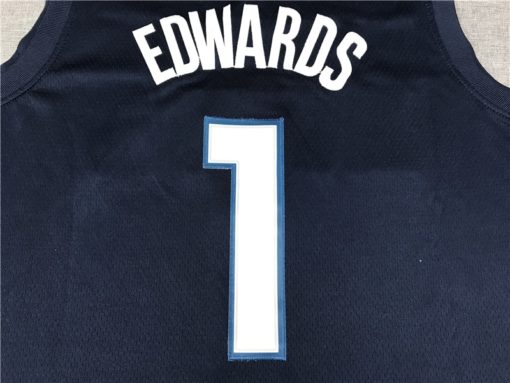 Anthony Edwards 5 Minnesota Timberwolves 2020-21 Statement Navy Jersey