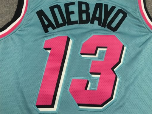 Bam Adebayo 13 Miami Heat 2020 Blue City Jersey