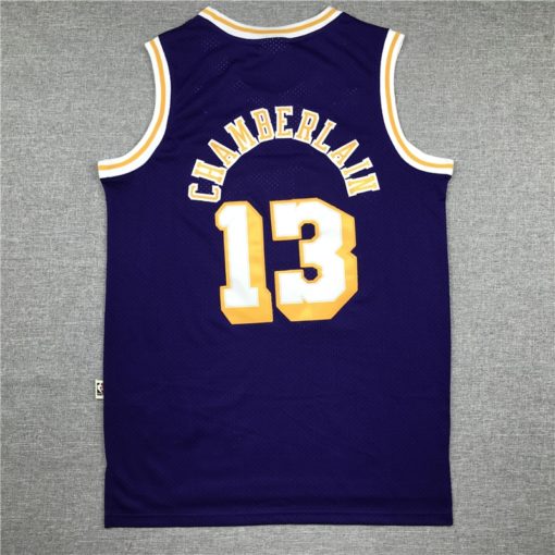 Wilt Chamberlain 13 Los Angeles Lakers Purple Swingman Jersey