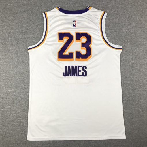 LeBron James 23 Los Angeles Lakers 2019-20 Association Edition White Jersey