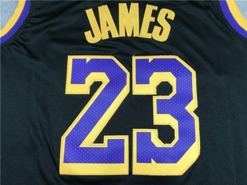 LeBron James 23 Los Angeles Lakers 2021 Black Earned Edition Jersey