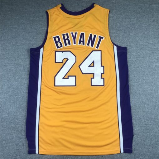 Kobe Bryant 24 Los Angeles Lakers 2006-07 Yellow Jersey