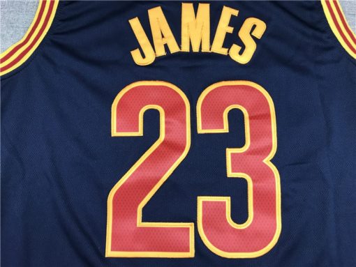 LeBron James 23 Cleveland Cavaliers Navy Swingman Jersey