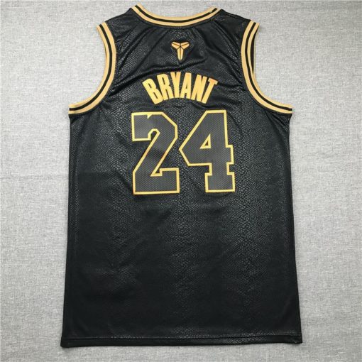 Kobe Bryant 8 Lakers 2021 Black Gold Black Mamba Swingman Jersey