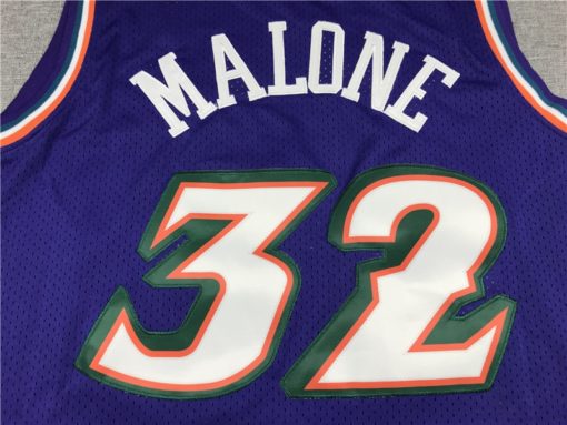 Karl Malone 32 Utah Jazz Purple Jersey