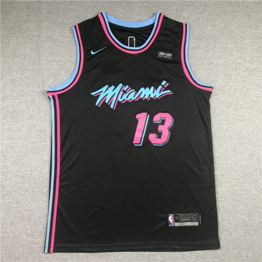 Bam Adebayo 13 Miami Heat 2019-20 City Edition Black Jersey