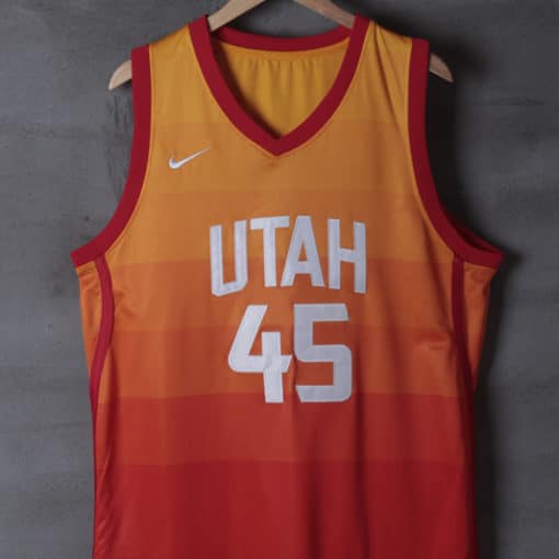 Donovan Mitchell 45 Utah Jazz Orange City Edition Swingman Jersey