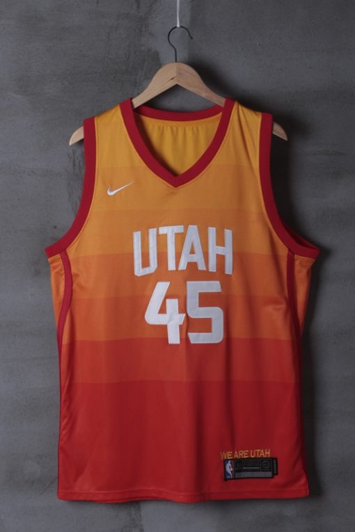 Donovan Mitchell 45 Utah Jazz Orange City Edition Swingman Jersey