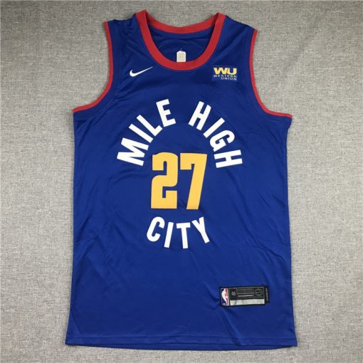 Jamal Murray 27 Denver Nuggets 2021 Blue Statement Jersey