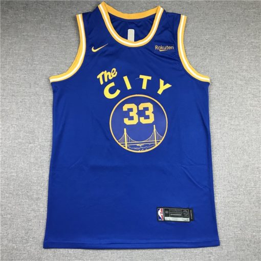 James Wiseman 33 Golden State Warriors 2020/21 Royal Badge Jersey Classic Edition