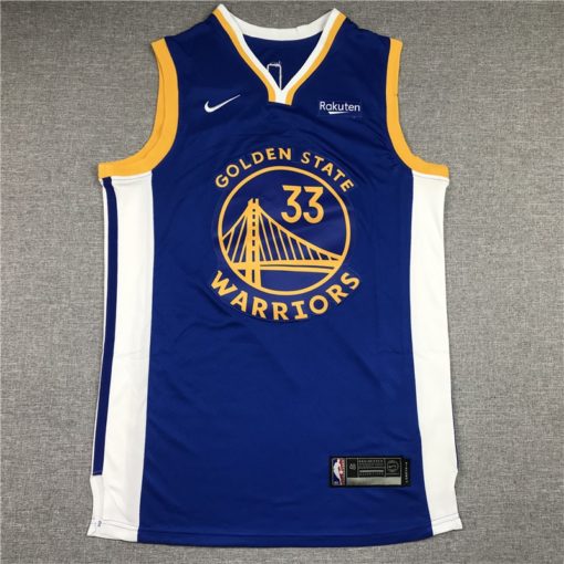 James Wiseman 33 Golden State Warriors 2020 Blue Icon Swingman Jersey