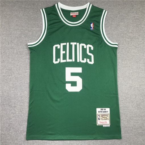 Kevin Garnett 5 Boston Celtics 2007-08 Green Road Swingman Jersey