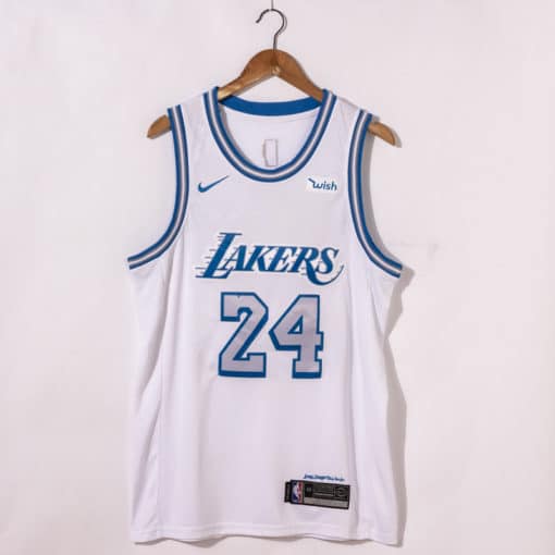 Kobe Bryant 24 Los Angeles Lakers 2021 City Edition White Jersey