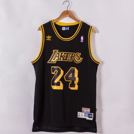 Kobe Bryant 24 Los Angeles Lakers Snake Skin Black Retro Mesh Jerseys