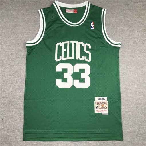 Larry Bird 33 Boston Celtics 1985-86 Green HWC Jersey