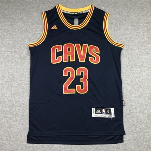 LeBron James 23 Cleveland Cavaliers Navy Swingman Jersey