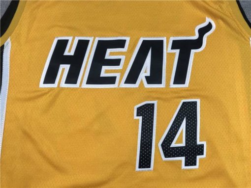 Men's 2020-21 Miami Heat Tyler Herro #14 Yellow Jersey logo