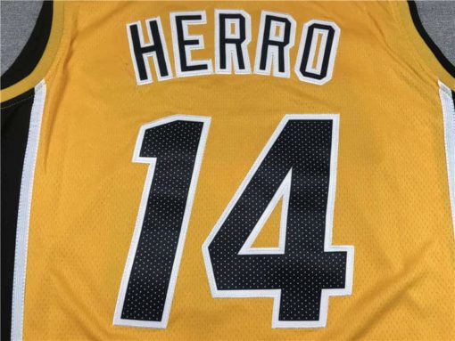 Men's 2020-21 Miami Heat Tyler Herro #14 Yellow Jersey name