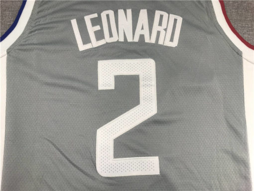 Men's LA Clippers Kawhi Leonard 2021 Earned Gray Jersey name