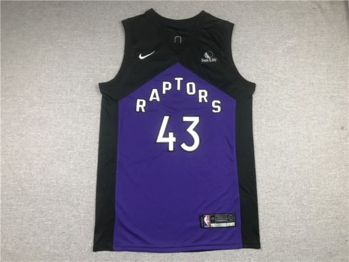 Pascal Siakam 43 Toronto Raptors 2021 Black Earned Edition Jersey