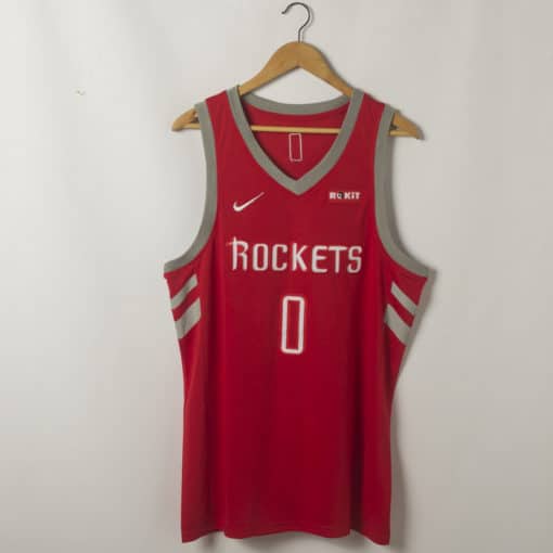 Russell Westbrook 0 Houston Rockets Red Swingman Jersey - Icon Edition