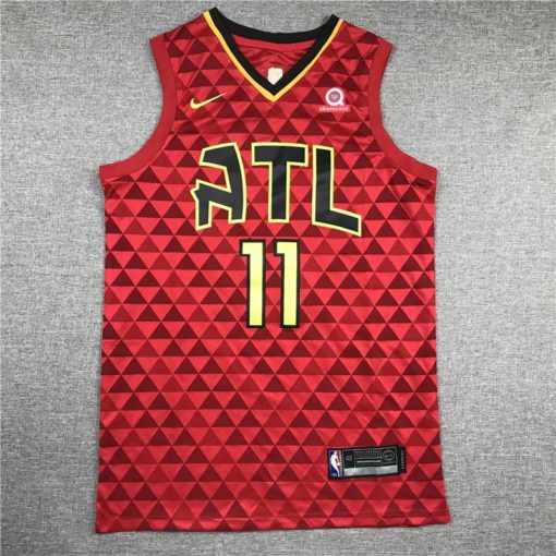 Trae Young 11 Atlanta Hawks 2020 Red Jersey