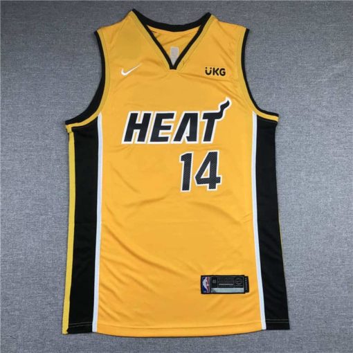 Tyler Herro 14 Miami Heat 2021 Earned Yellow Jersey