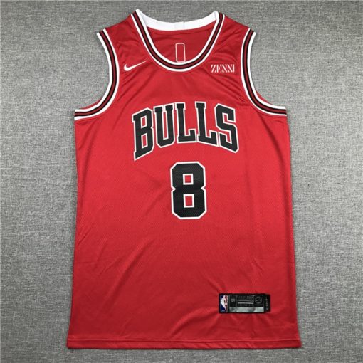 Zach Lavine 8 Chicago Bulls Red Icon Swingman Jersey