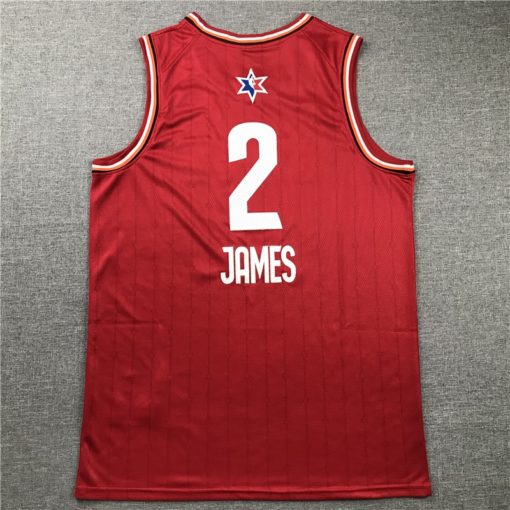 LeBron James 2 Los Angeles Lakers Red 2020 All-Star Game Jersey