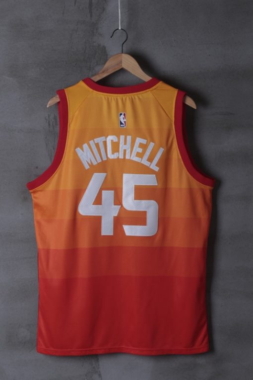 Donovan Mitchell 45 Utah Jazz Orange City Edition Swingman Jersey