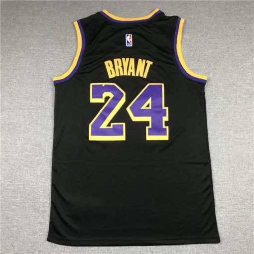 Kobe Bryant 24 Los Angeles Lakers 2021 Black Earned Edition Jersey