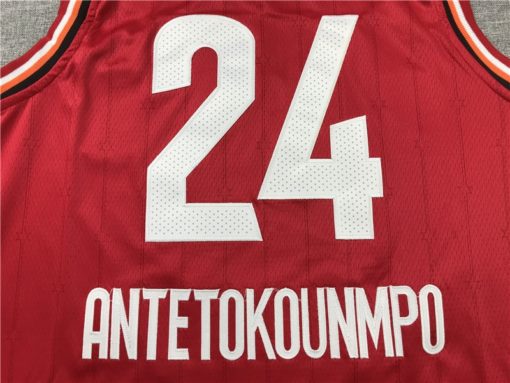 Giannis Antetokounmpo 24 Milwaukee Bucks 2020 All-Star Game Red Jersey