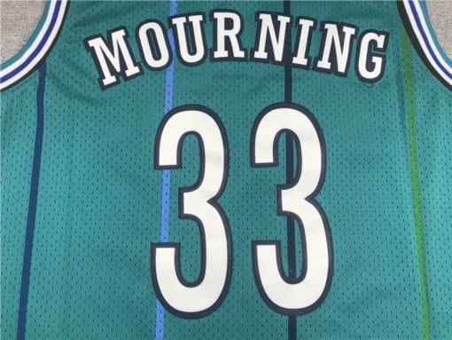 Alonzo Mourning 33 Charlotte Hornets 1992-93 Throwback Jersey