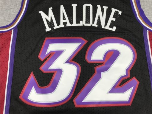 Karl Malone 32 Utah Jazz Black 1998-99 Hardwood Classics Jersey