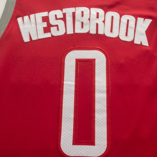 Russell Westbrook 0 Houston Rockets Red Swingman Jersey - Icon Edition