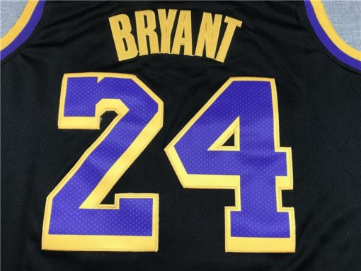 Kobe Bryant 24 Los Angeles Lakers 2021 Black Earned Edition Jersey