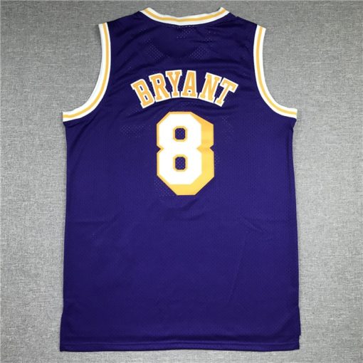 Kobe Bryant 8 Los Angeles Lakers 96-97 Purple Jersey