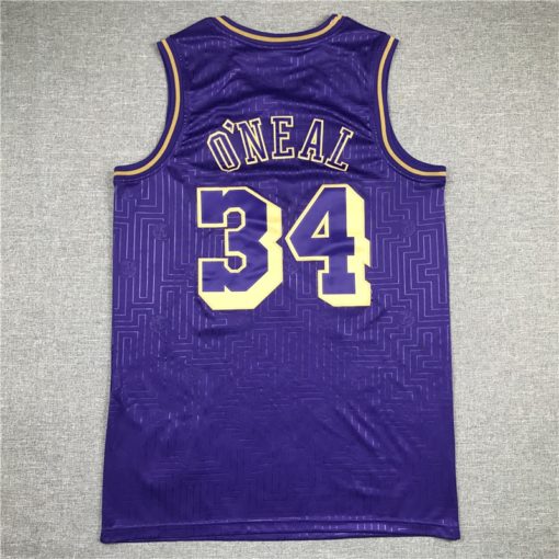 Shaquille O’Neal 34 Los Angeles Lakers Purple Year Of The Rat Limited Edition Jersey