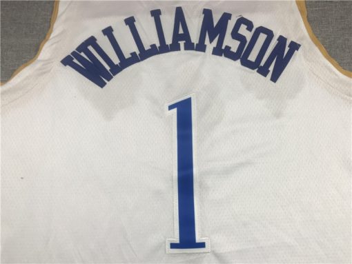 Zion Williamson 1 New Orleans Pelicans 2020/21 Swingman Jersey White – City Edition