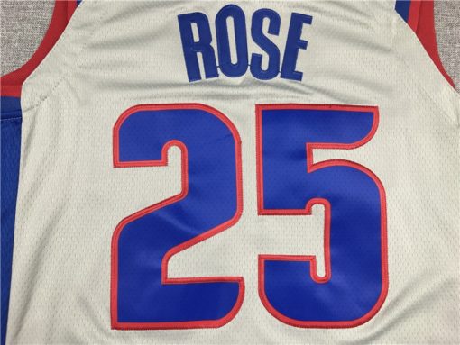 Derrick Rose 25 Detroit Pistons 2019-20 Gray Statement Jersey