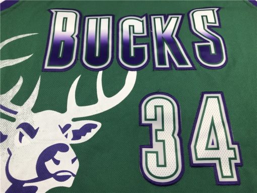 Ray Allen 34 Milwaukee Bucks 1996-97 Green Jersey