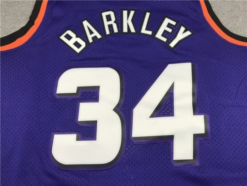 Charles Barkley 34 Phoenix Suns Purple Hardwood Classics Throwback 90s Jersey