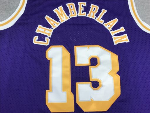 Wilt Chamberlain 13 Los Angeles Lakers Purple Swingman Jersey