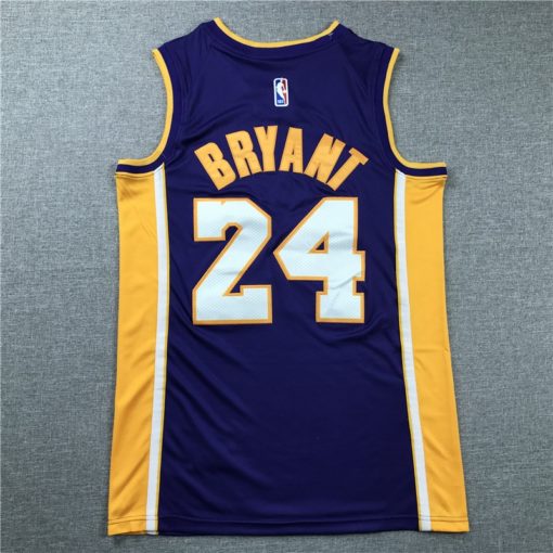 Kobe Bryant 24 Los Angeles Lakers Retro Retired Royal Edition Jersey