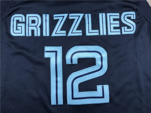 Ja Morant 12 Memphis Grizzlies Navy Icon Swingman Jersey